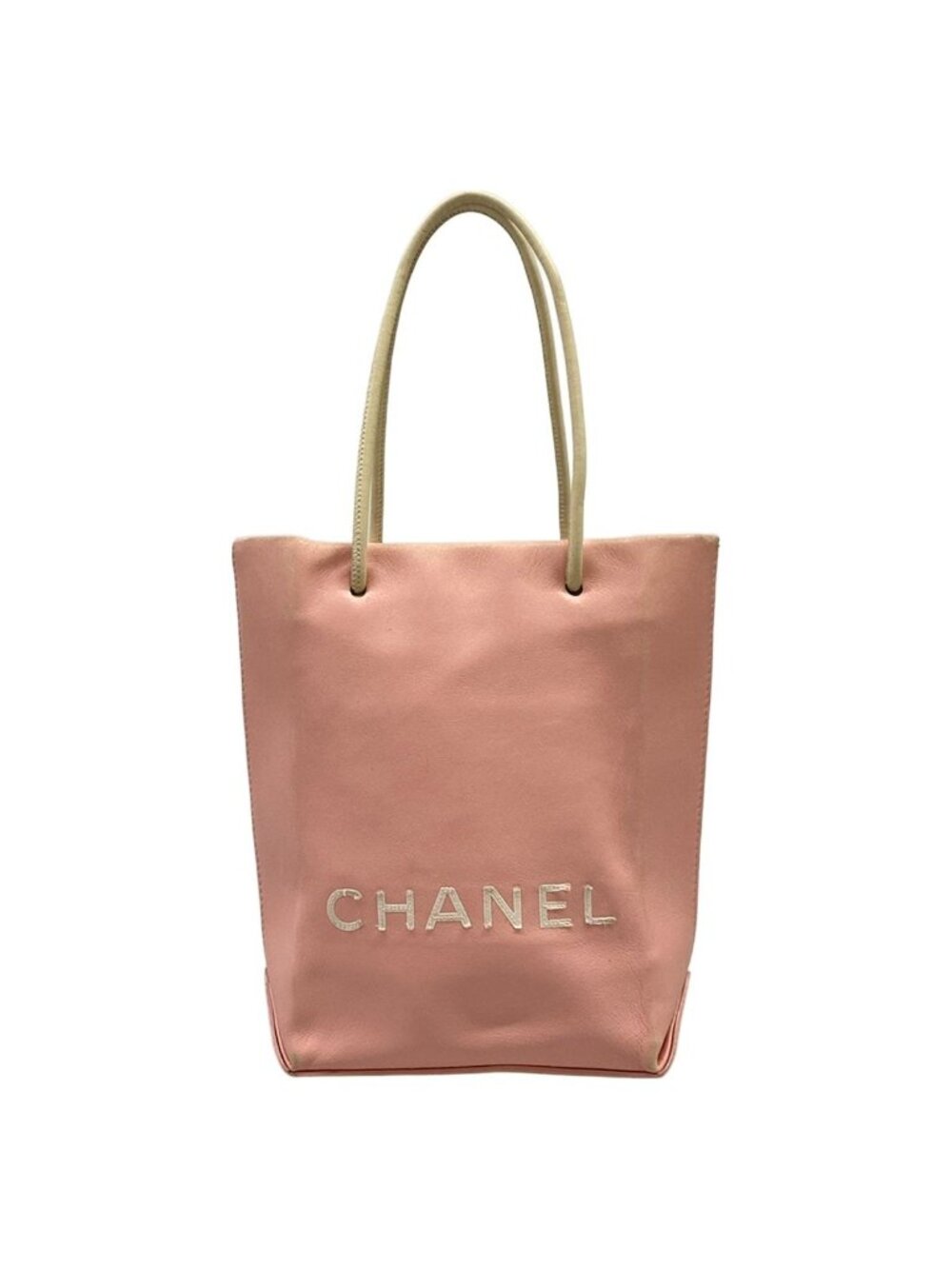 Chanel Tote Essential PM Pink White Lambskin